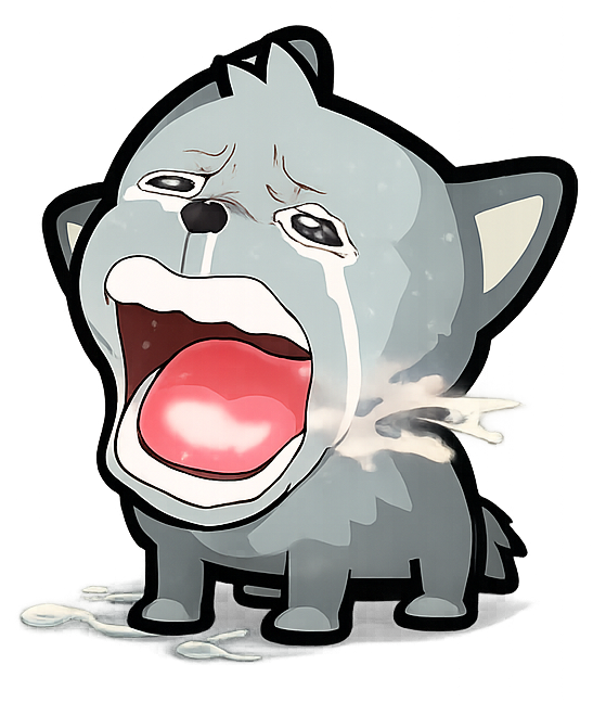 Saddymiaw crying cat character